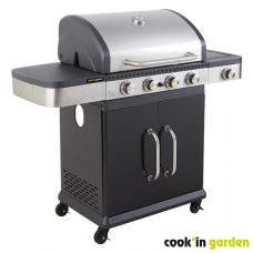 COOK IN GARDEN Barbecue gaz - Fidgi 4 - AM064SBI pas cher