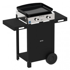 ENO Combo Plancha gaz 50 cm 2 feux + Chariot - Initial 50 Inox - 55508385 pas cher