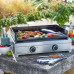 FORGE ADOUR Plancha électrique 2 zones - Modern Inox 60 - MODERNE60I pas cher