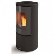 Poêle à bois longiligne GODIN - 400220NOIR pas cher