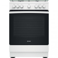 INDESIT Cuisinière mixte IS67M5PCW/FR/1 pas cher