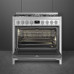 SMEG Piano de cuisson mixte B95GMCX2 pas cher