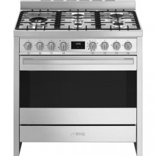 SMEG Piano de cuisson mixte B95GMCX2 pas cher