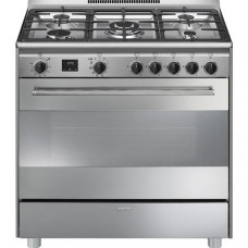 SMEG Piano de cuisson mixte - BG91PX2 pas cher