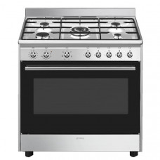 SMEG Piano de cuisson mixte CX90GM pas cher