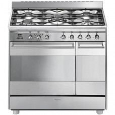 Piano de cuisson mixte SMEG - SCB92PX8 pas cher