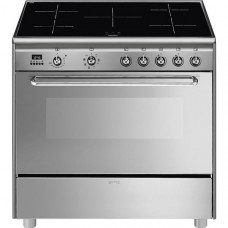 SMEG Piano de cuisson induction SCD90IMX9-1 pas cher