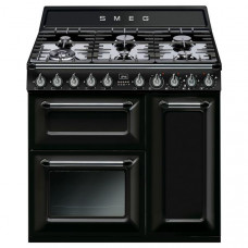 SMEG Piano de cuisson mixte TR93BL pas cher