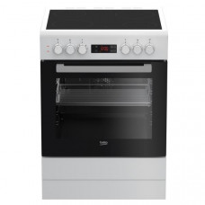 BEKO Cuisinière vitrocéramique - FSE67300WCS pas cher