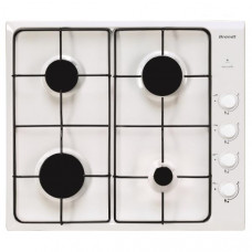BRANDT Table de cuisson gaz BPE6410W pas cher
