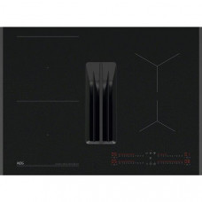 AEG Table induction aspirante TH74CB03FZ pas cher