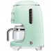 SMEG Cafetière filtre 10 tasses programmable Vert d'Eau - Années 50 - DCF02PGEU pas cher