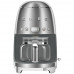 SMEG Cafetière filtre 10 tasses programmable Acier Brossé - Années 50 -DCF02SSEU pas cher