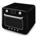 SMEG Mini-four combiné vapeur 30 L Noir - Années 50 - COF01BLEU pas cher