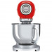 SMEG Robot sur socle 4.8 L Inox & Rouge - Années 50 - SMF02RDEU pas cher