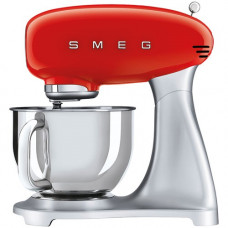 SMEG Robot sur socle 4.8 L Inox & Rouge - Années 50 - SMF02RDEU pas cher