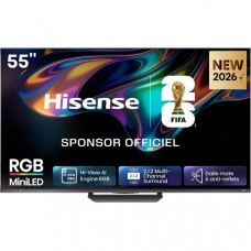 HISENSE TV RGB Mini-LED 4K - 55UR8S pas cher HISENSE TV RGB Mini-LED 4K - 55UR8S pas cher